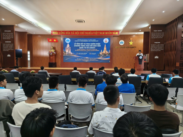 Lễ Tổng Kết Và Trao Chứng Nhận Chương Trình Trao Đổi Sinh Viên Quốc Tế NTU – RMUTI