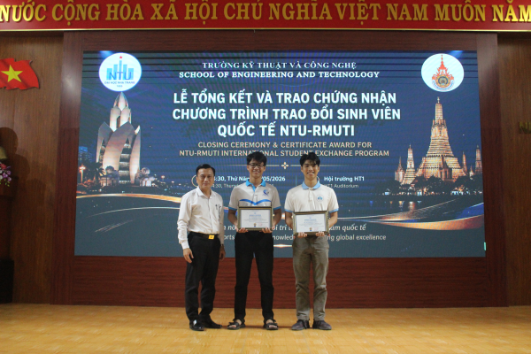Lễ Tổng Kết Và Trao Chứng Nhận Chương Trình Trao Đổi Sinh Viên Quốc Tế NTU – RMUTI