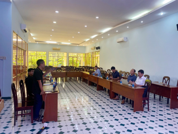TRƯỜNG KỸ THUẬT VÀ CÔNG NGHỆ - SỞ KH&CN KHÁNH HÒA – CÔNG TY CỔ PHẦN OTANICS TRAO ĐỔI XÂY DỰNG ĐỀ ÁN SỐ HÓA HOẠT ĐỘNG TRẠI NUÔI TÔM GIỐNG