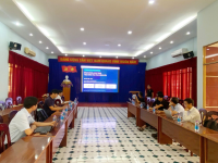 Trường Kỹ thuạt và Công nghệ - Sở KH&CN Khánh Hòa - Công ty CP Otanics trao đổi xây dựng đề án số hóa hoạt động  trại nuôi tôm giống 