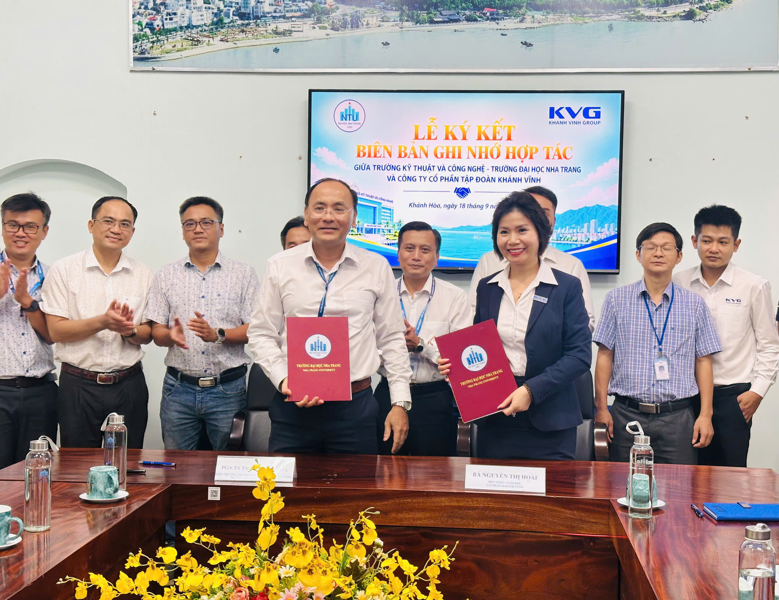 Trường Kỹ thuật và Công nghệ ký kết bản ghi nhớ hợp tác với Công ty Cổ phần Tập đoàn Khánh Vĩnh (KVG)