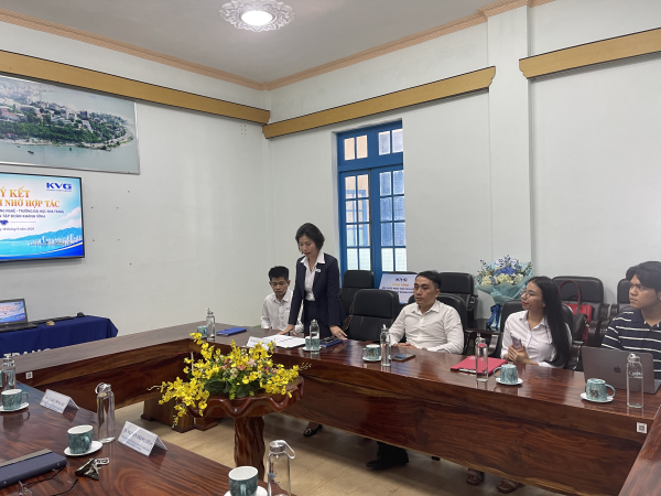 Trường Kỹ thuật và Công nghệ – Đại học Nha Trang ký kết Bản ghi nhớ hợp tác với Công ty Cổ phần Tập đoàn Khánh Vĩnh (KVG)